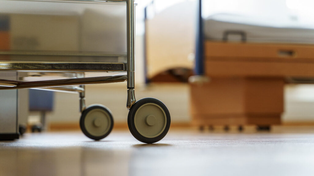 Detailansicht eines Behandlungsbettes